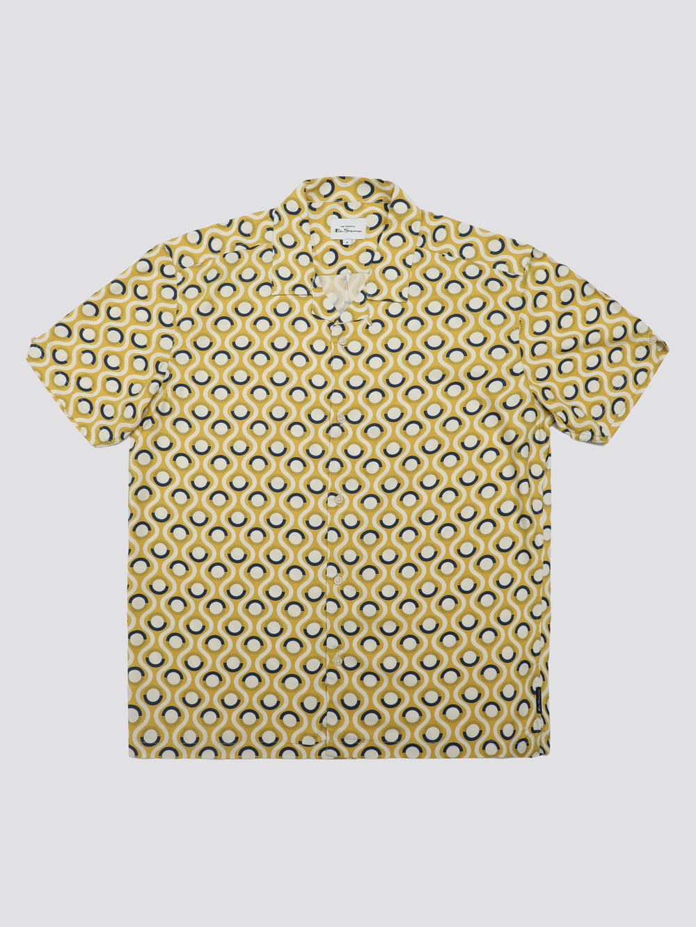 Yellow Ben Sherman Signature Retro Geo Shirts | 3705-DESRB