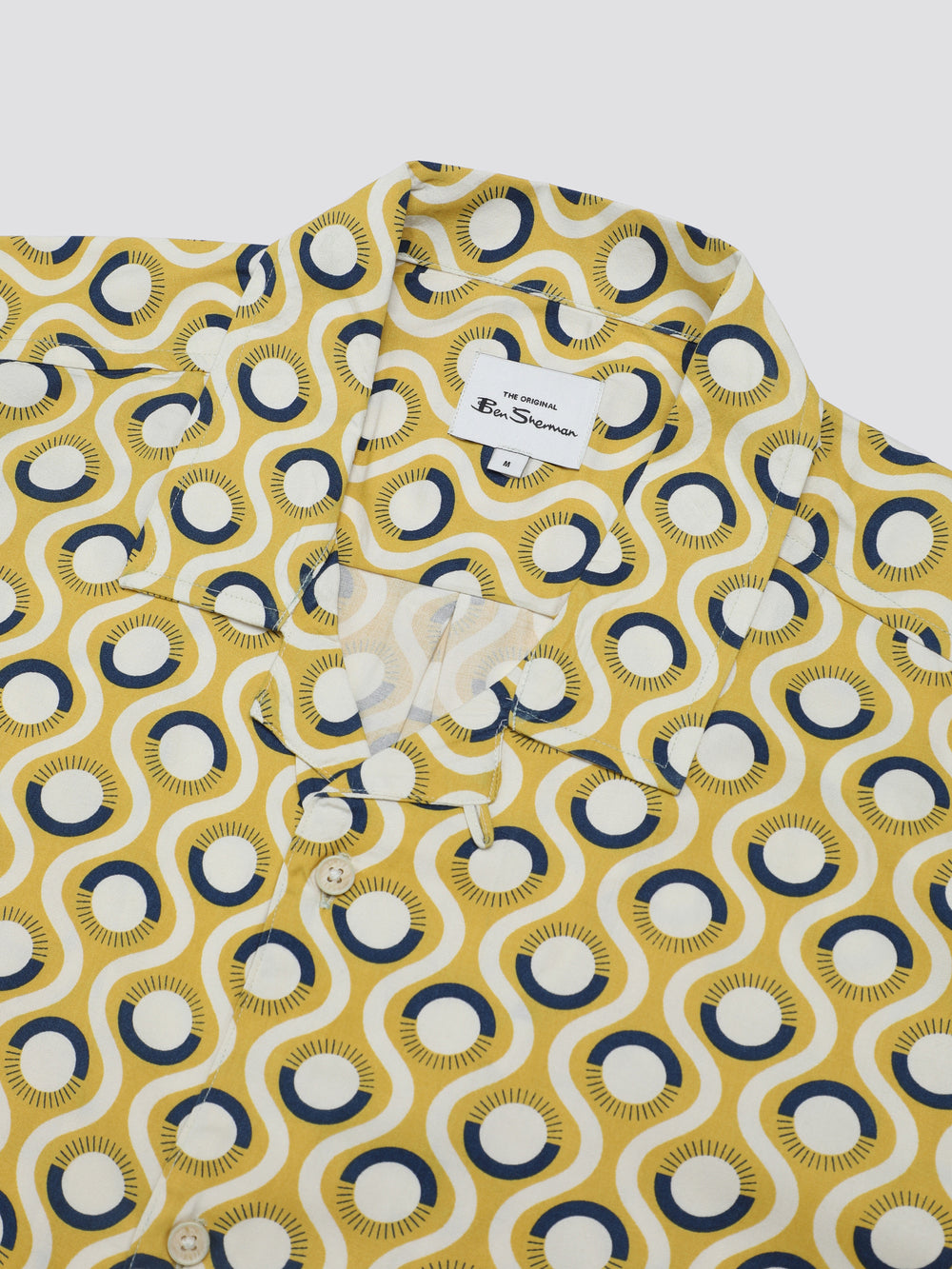 Yellow Ben Sherman Signature Retro Geo Shirts | 3705-DESRB